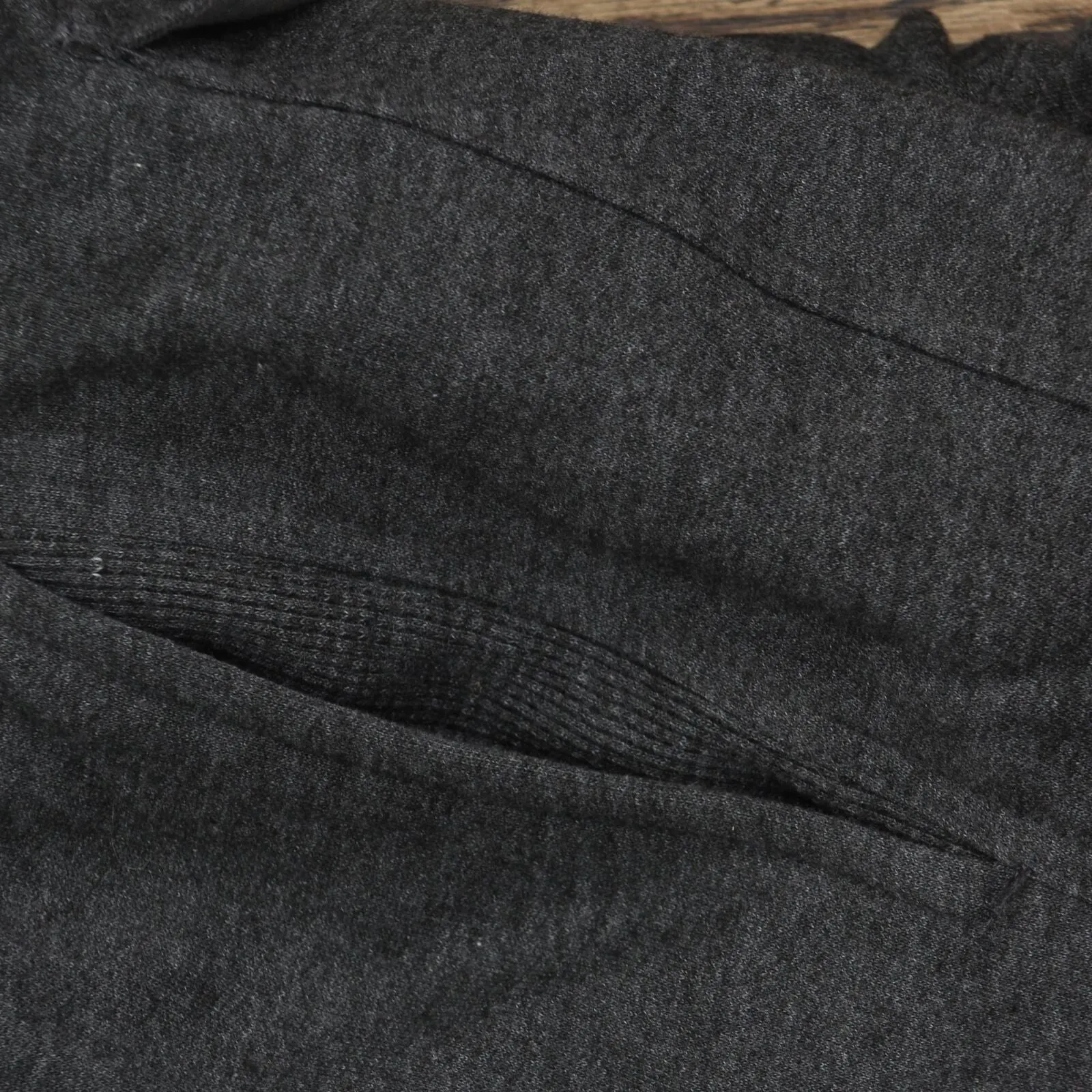 Mens Vintage Thermal Lined Cargo Sweatpants Charcoal Gray 3XL Big