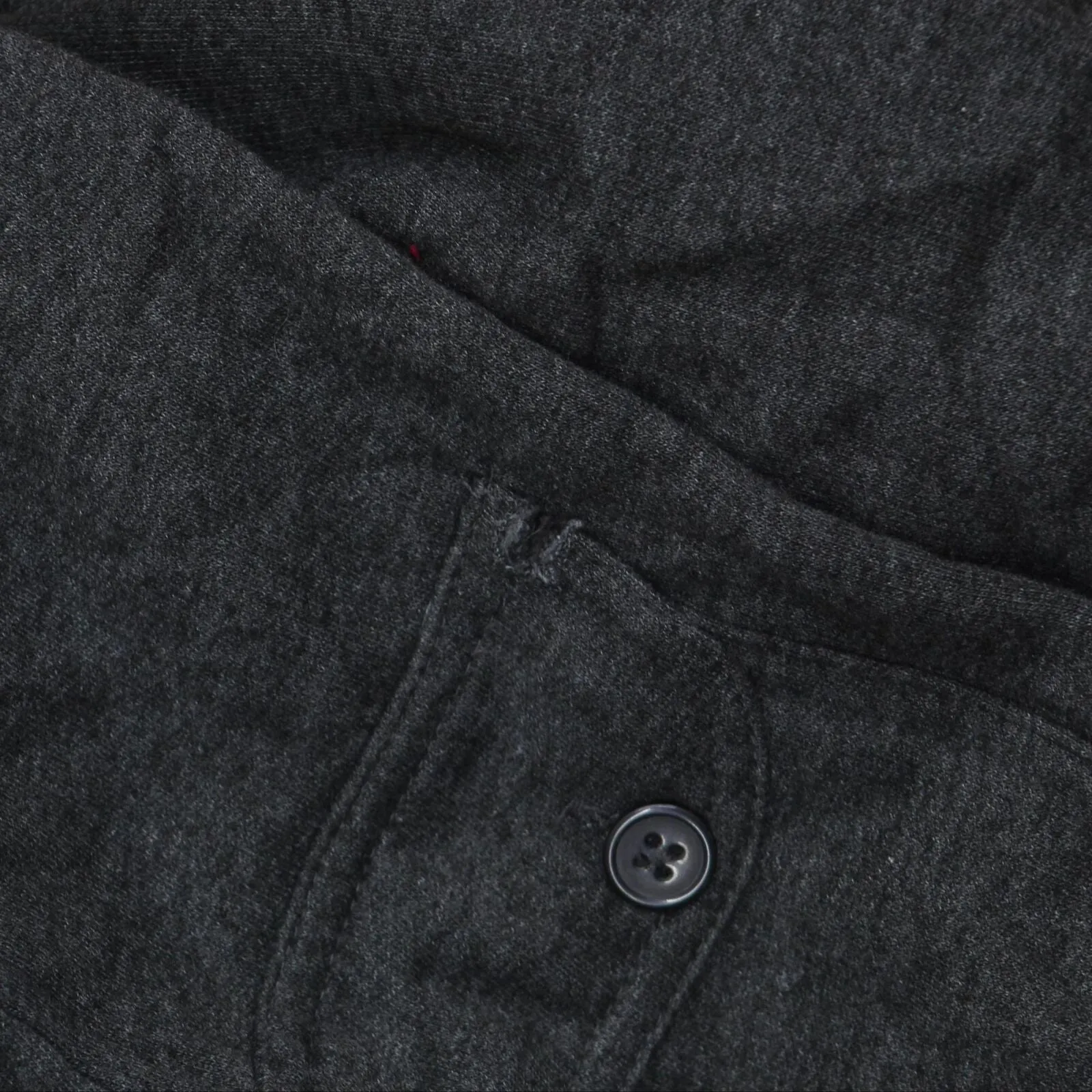 Mens Vintage Thermal Lined Cargo Sweatpants Charcoal Gray 3XL Big