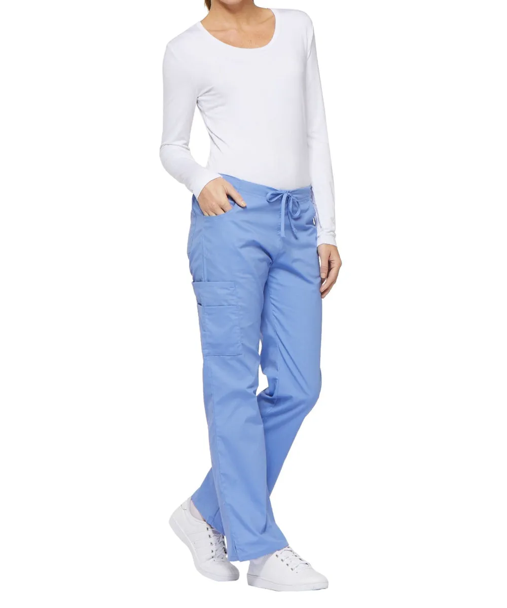 Mid Rise Drawstring Cargo Pant