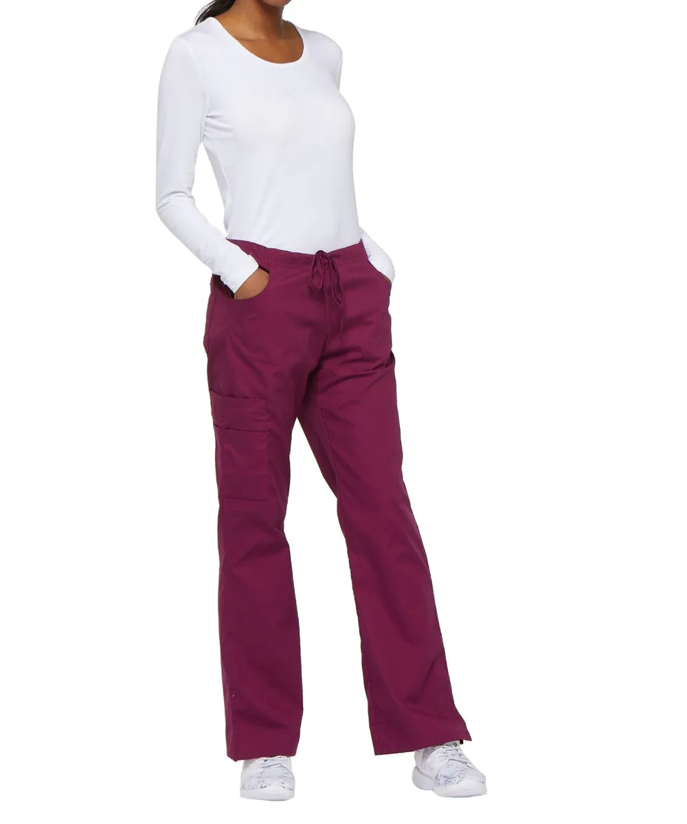 Mid Rise Drawstring Cargo Pant