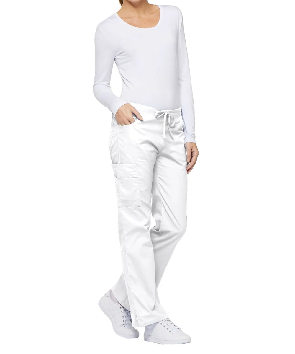 Mid Rise Drawstring Cargo Pant