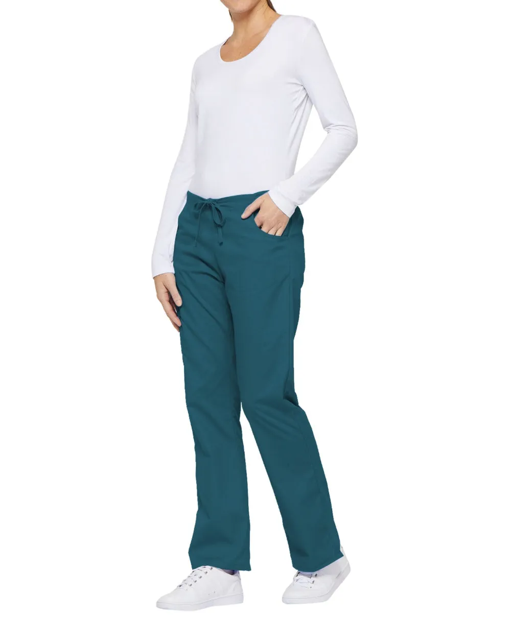 Mid Rise Drawstring Cargo Pant