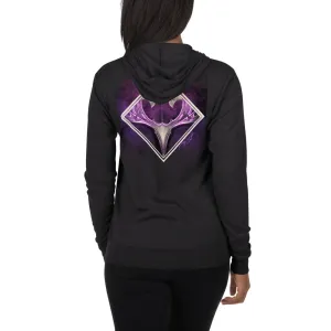 Moon Phase Deer Unisex zip hoodie