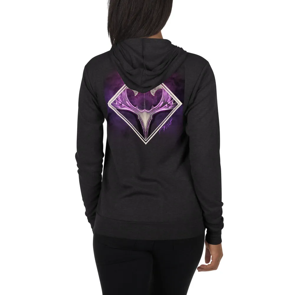 Moon Phase Deer Unisex zip hoodie