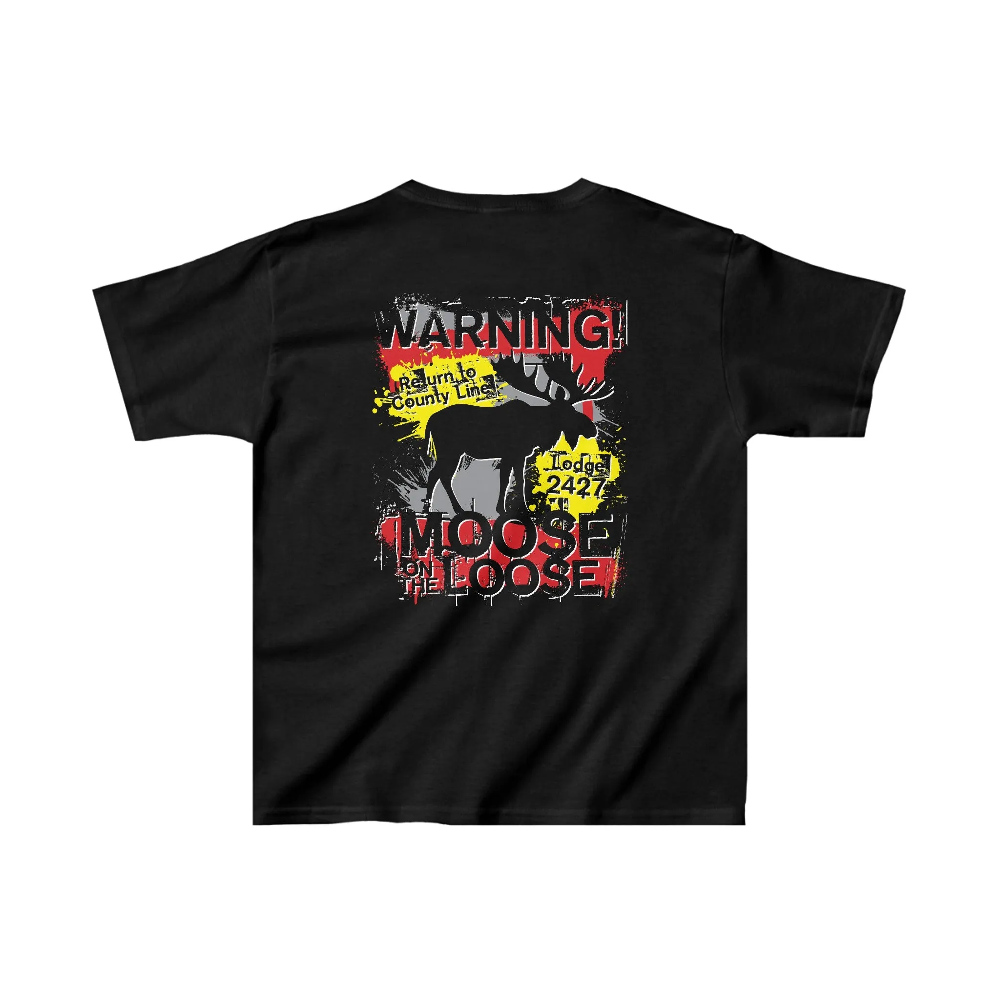 Moose Lodge 2427 - Loose Moose - Youth T-Shirt (Front & Back Print)