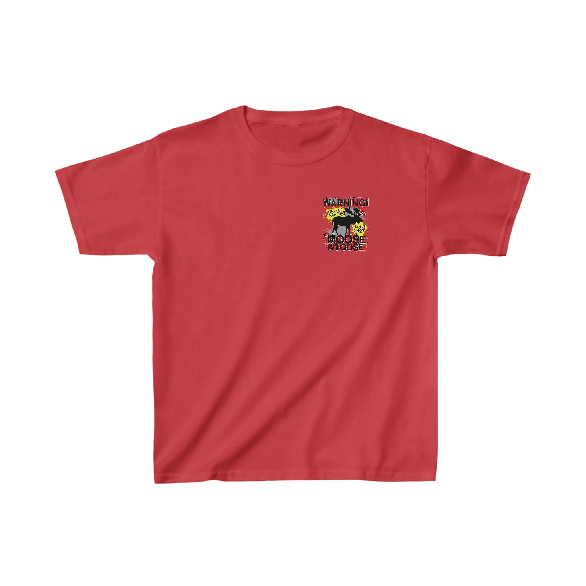 Moose Lodge 2427 - Loose Moose - Youth T-Shirt (Front & Back Print)