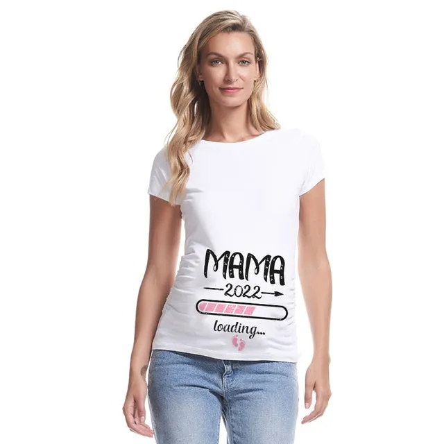 New Cute Couple Maternity T-Shirt Pregnancy Announcement Shirt Couple Pregnant Tshirt Clothes