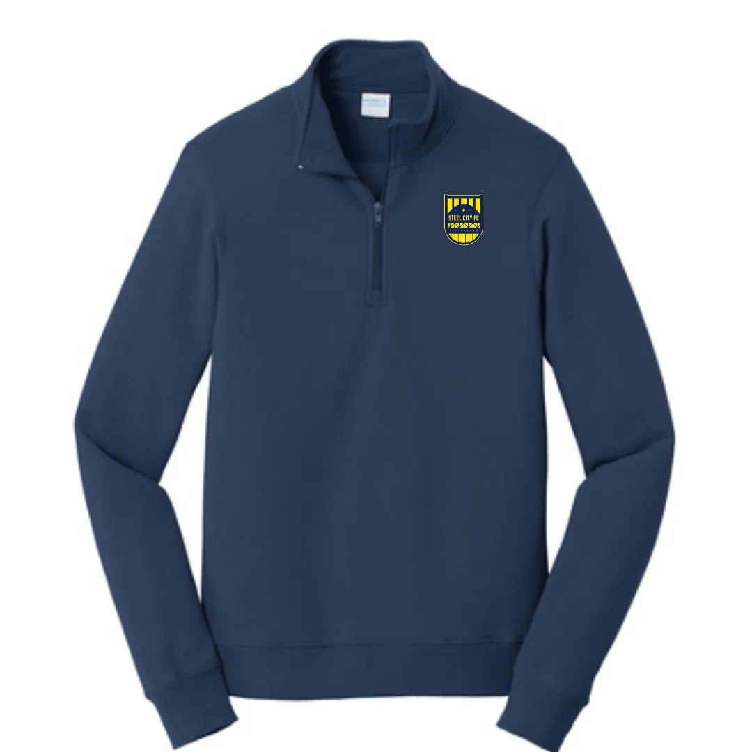 NEW!!! - SCFC - 1/4 Zip Pull over - Navy with Shield Logo