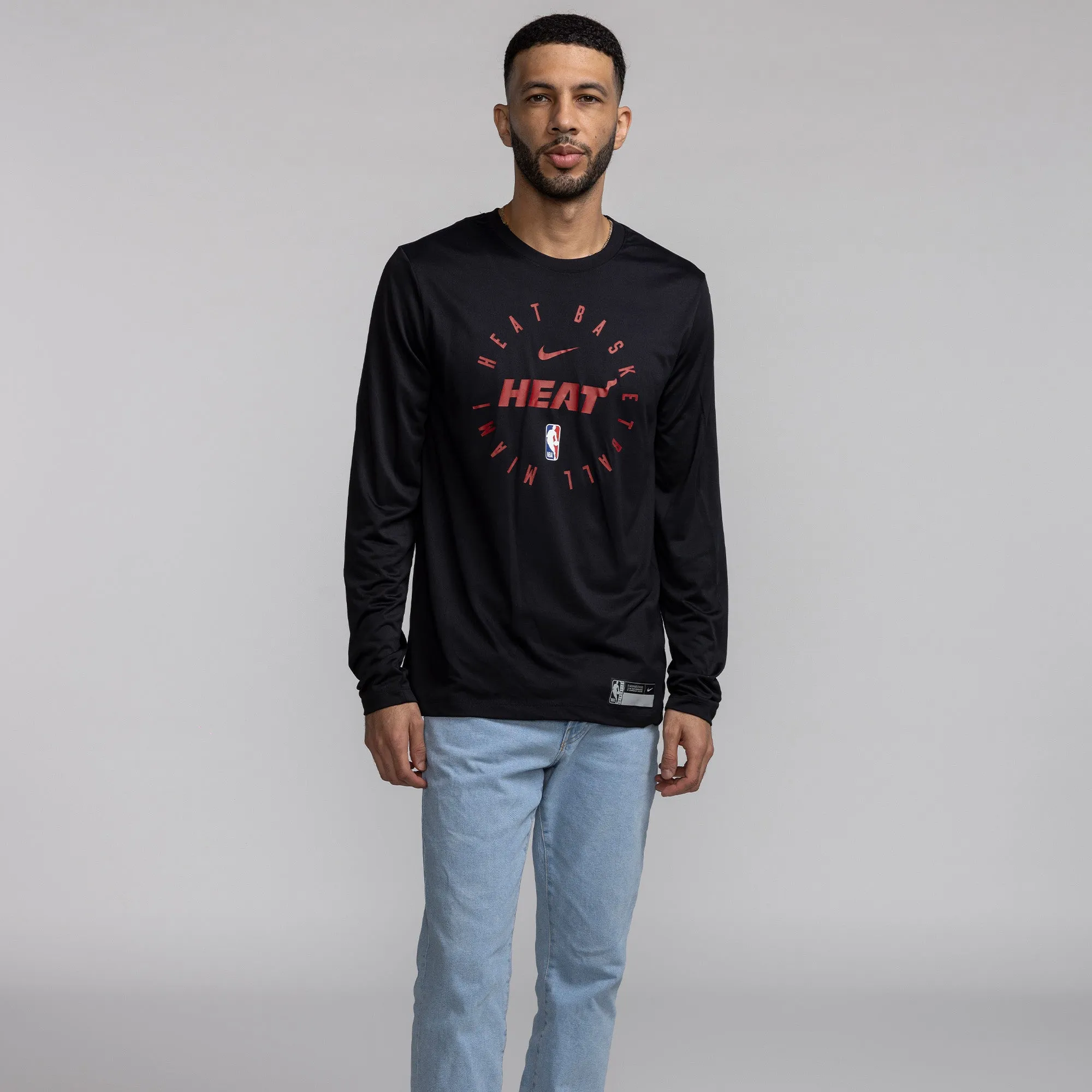 Nike Miami HEAT 2024/25 On-Court Long Sleeve Practice Tee