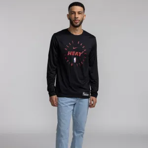 Nike Miami HEAT 2024/25 On-Court Long Sleeve Practice Tee