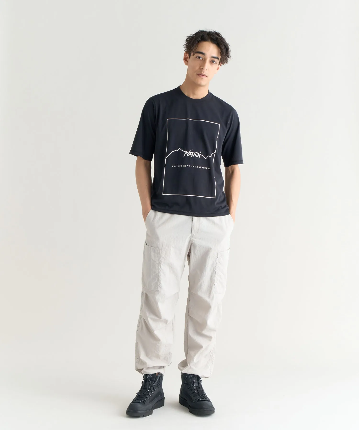 NYLON TUSSER CARGO PANTS(MEN)