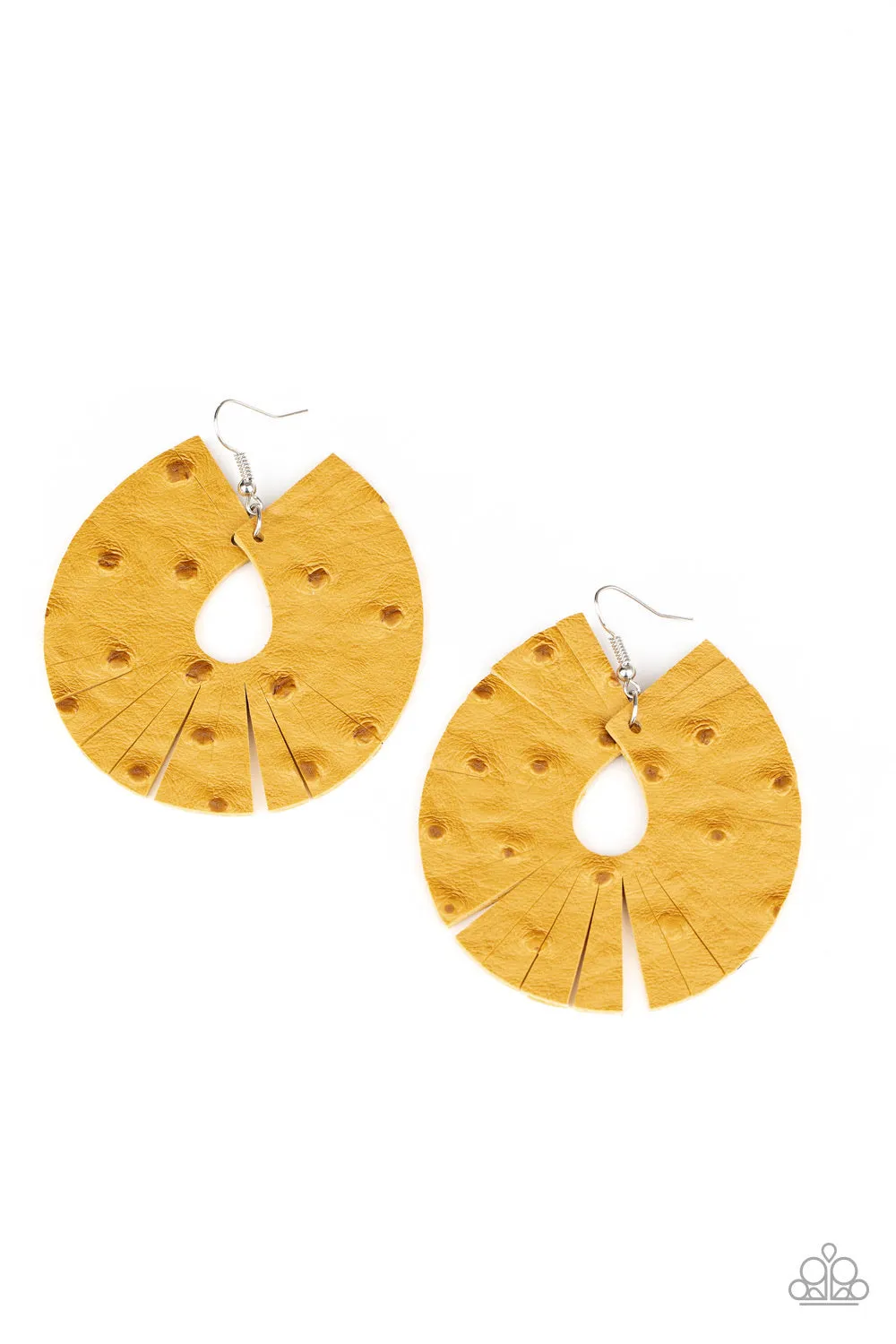 Paparazzi Palm Islands Earrings Yellow