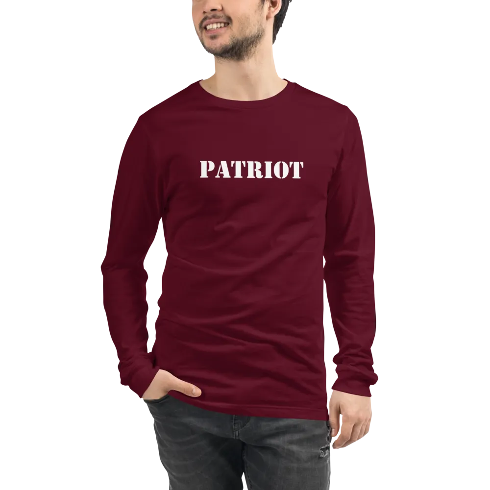 PATRIOT White Long Sleeve T-Shirt