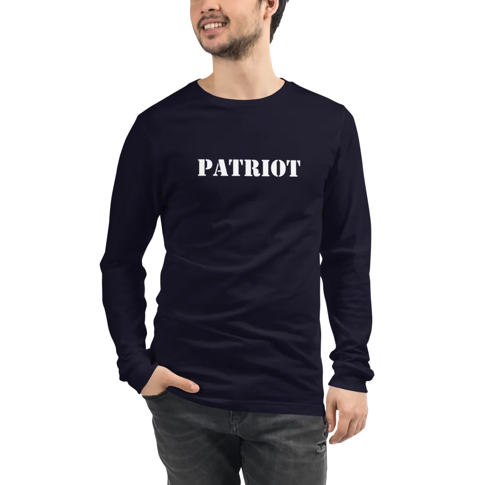 PATRIOT White Long Sleeve T-Shirt