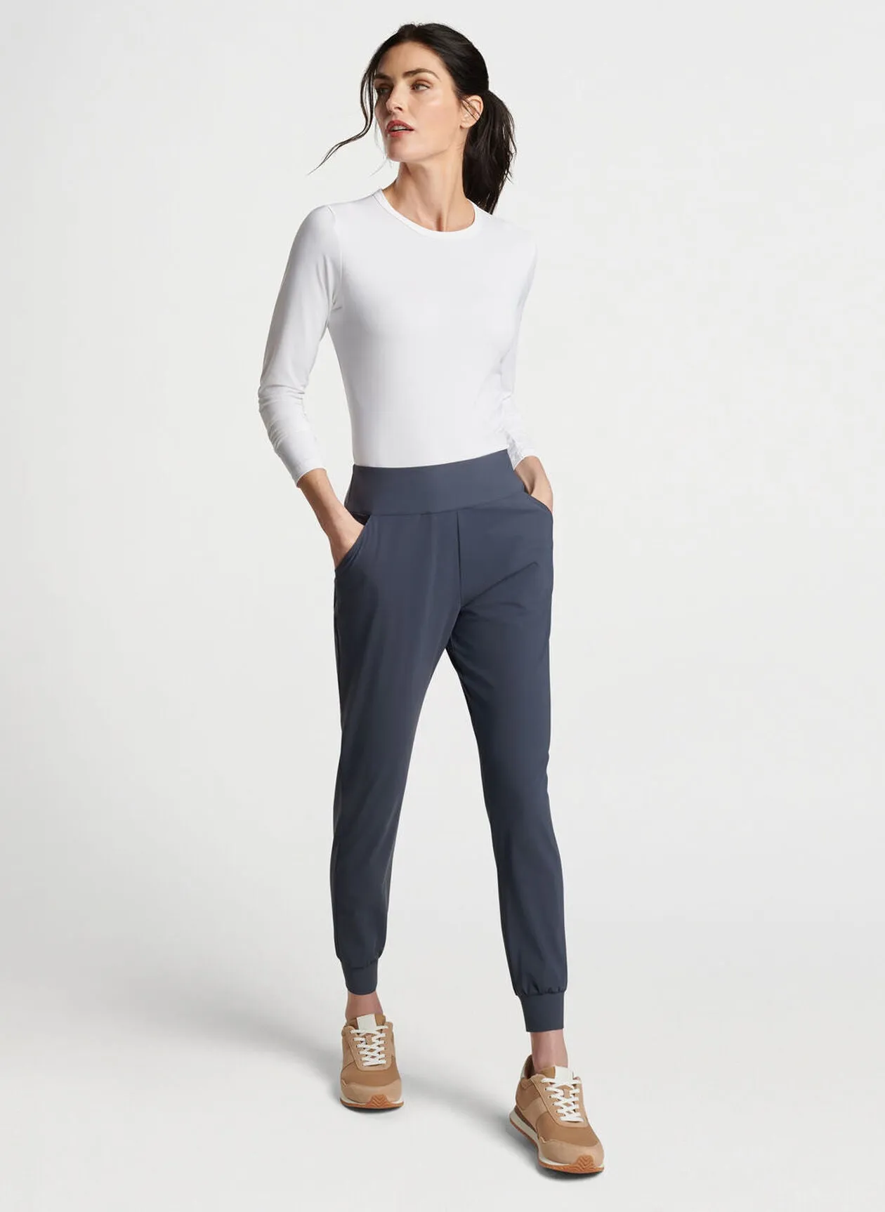 Peter Millar Womens Stellar Performance Jogger - GRAPHITE