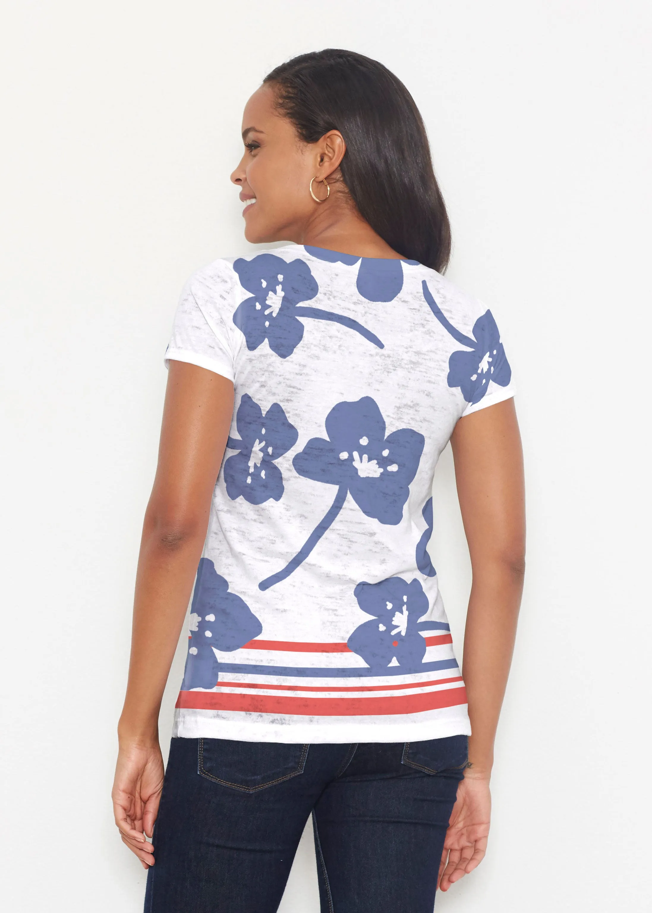 Pick Your Bloom (25067) ~ Signature Short Sleeve Scoop Shirt