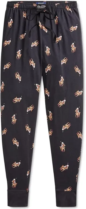 Polo Ralph Lauren Mens Knit Allover Logo Jogger Pajama Pants