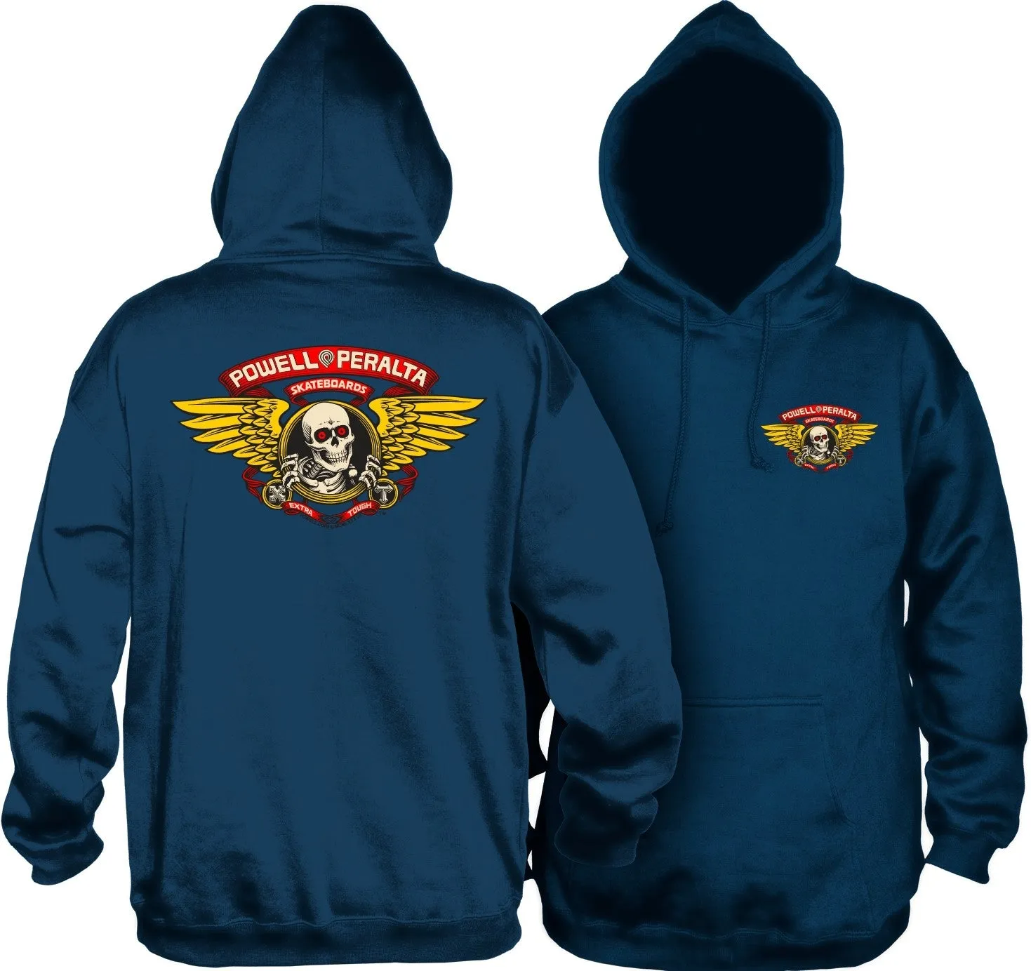 Powell Peralta - Winged Ripper Mens Hoodie Navy
