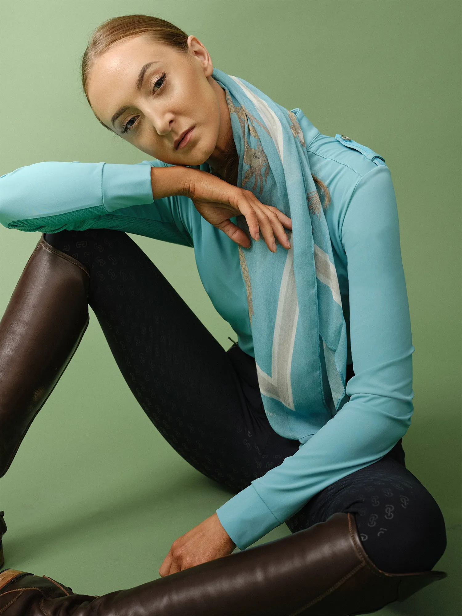 PS of Sweden Chicki turquoise long sleeve base layer