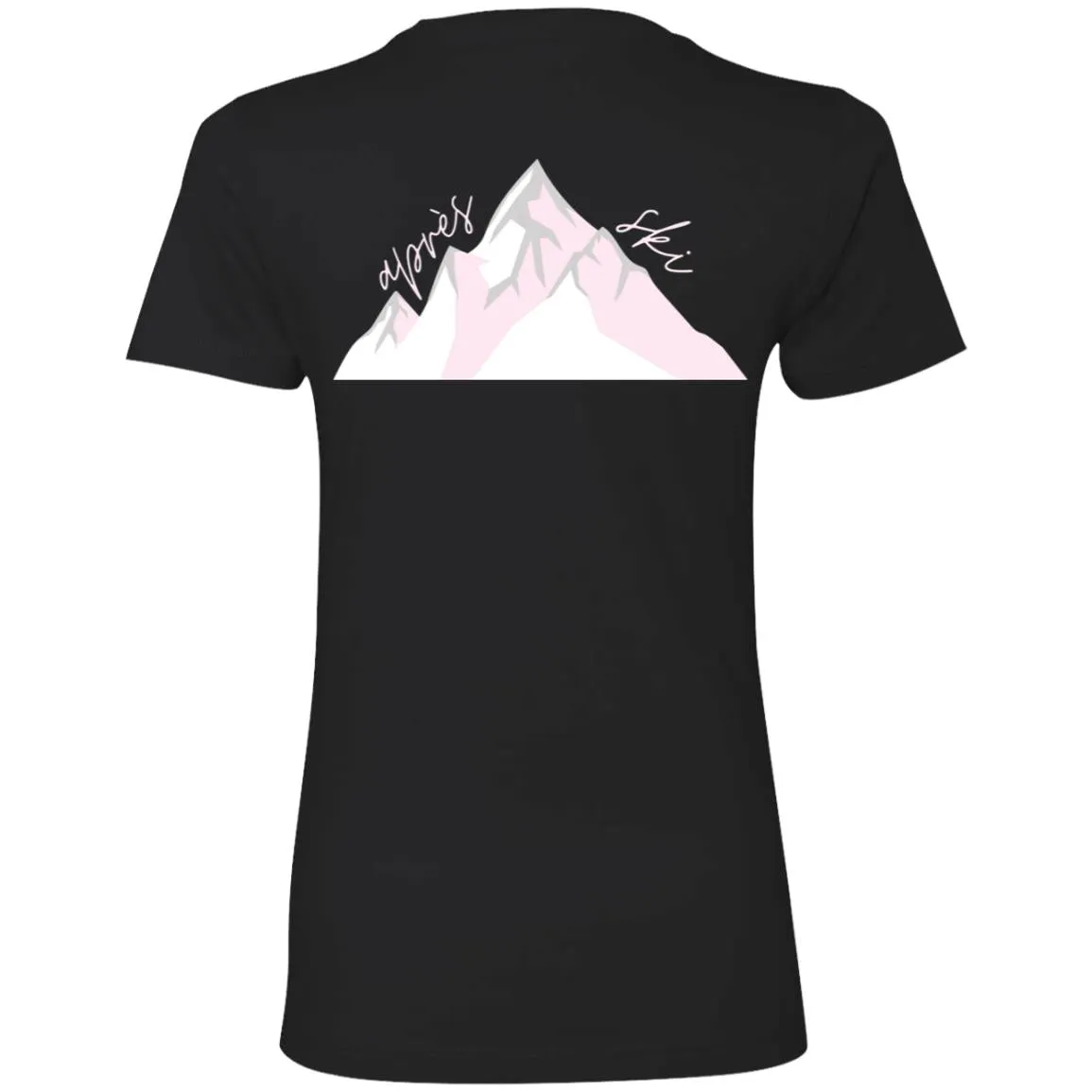 "Big Mountain Back-PINK" Ladies' Boyfriend T-Shirt