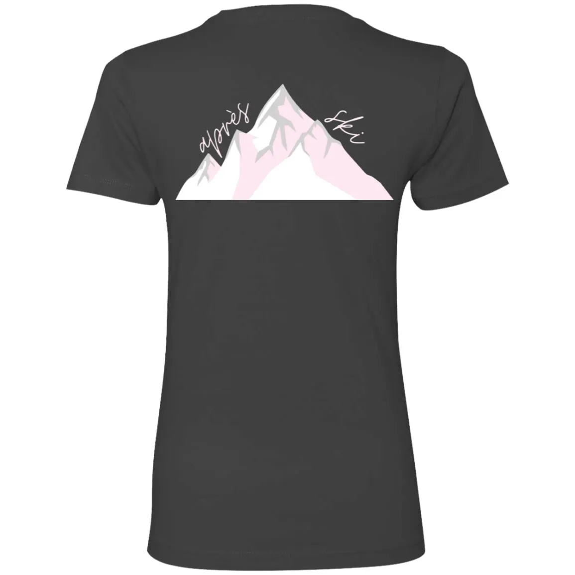 "Big Mountain Back-PINK" Ladies' Boyfriend T-Shirt