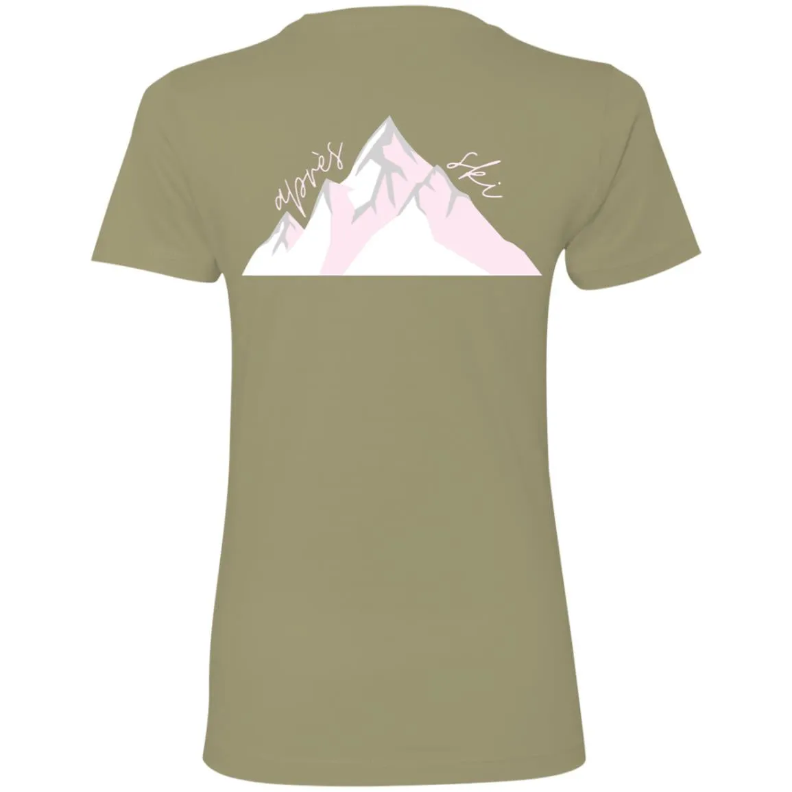 "Big Mountain Back-PINK" Ladies' Boyfriend T-Shirt