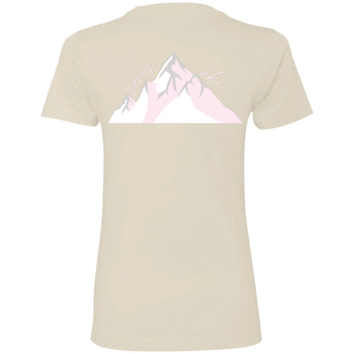 "Big Mountain Back-PINK" Ladies' Boyfriend T-Shirt
