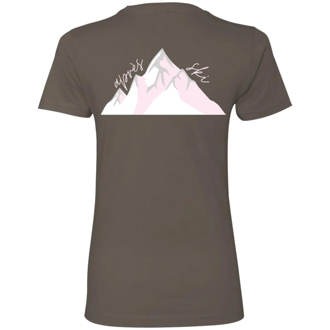 "Big Mountain Back-PINK" Ladies' Boyfriend T-Shirt