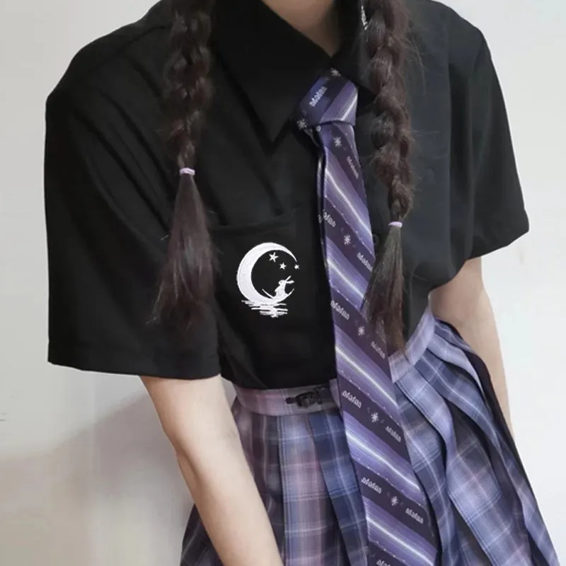 "JK EMBROIDERED BLACK/WHITE" SHIRT N073004