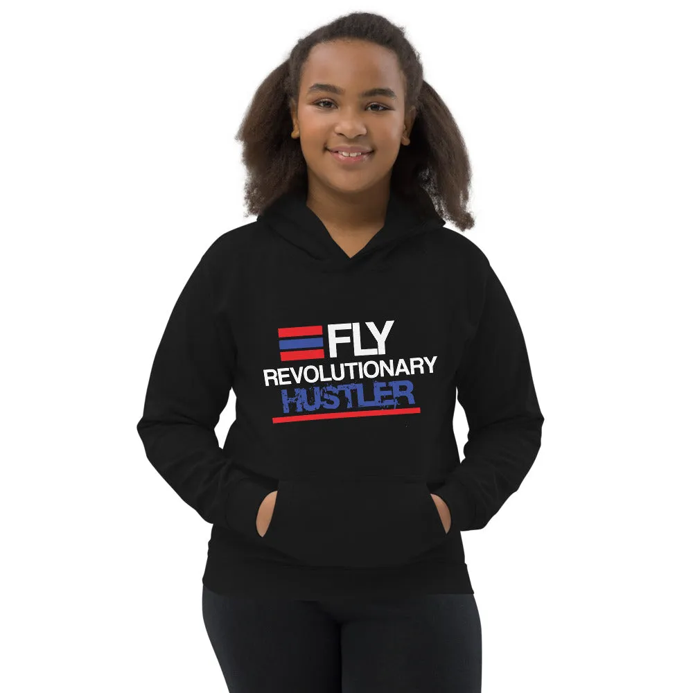 Red White and Blue Graphic Kids Hoodie.
