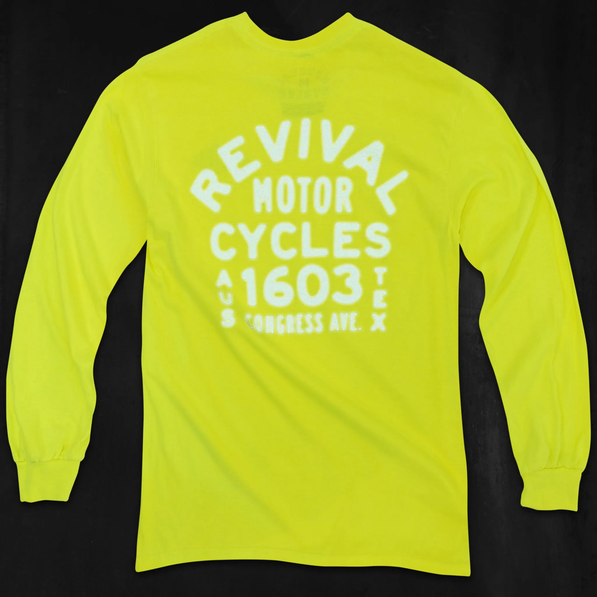 Revival Long Sleeve Shop T-Shirt - High Vis Yellow