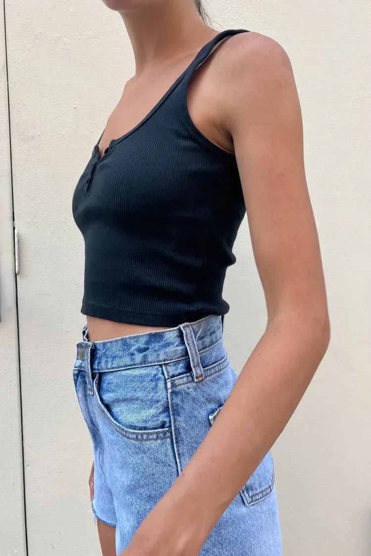 Ribbed Crop Tank