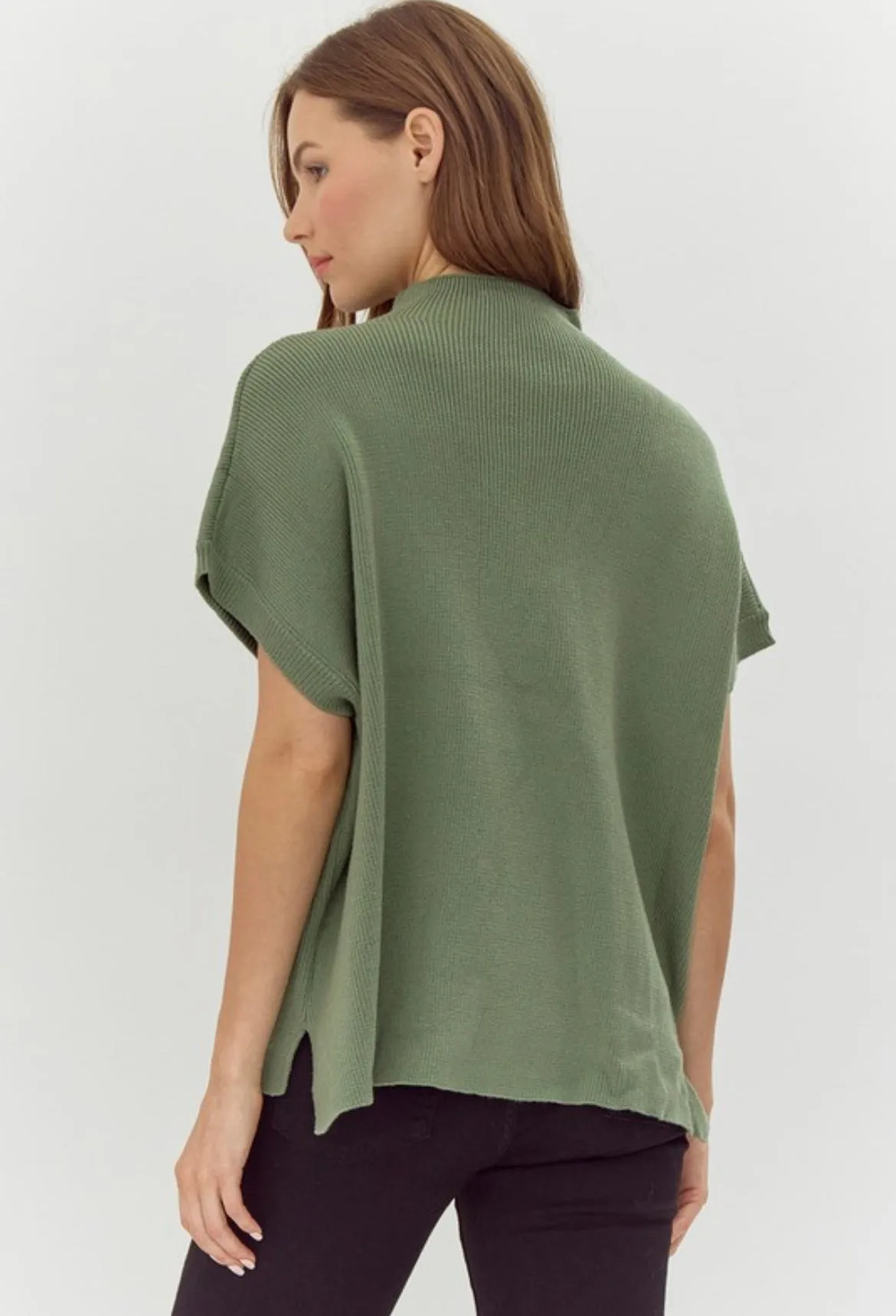 Ribbed Dolman Sweater