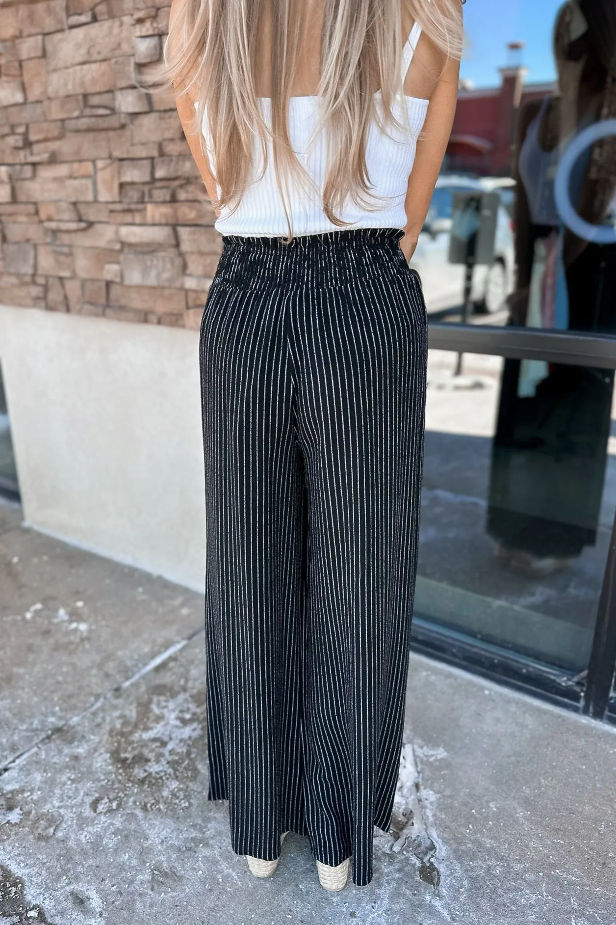 Ribbed Knit Tank White