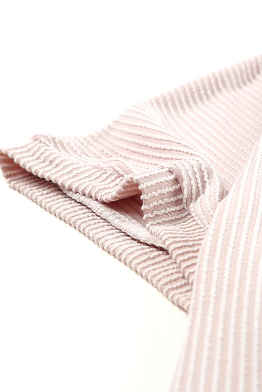 Ribbed Knit Tunic Oversized T Shirt