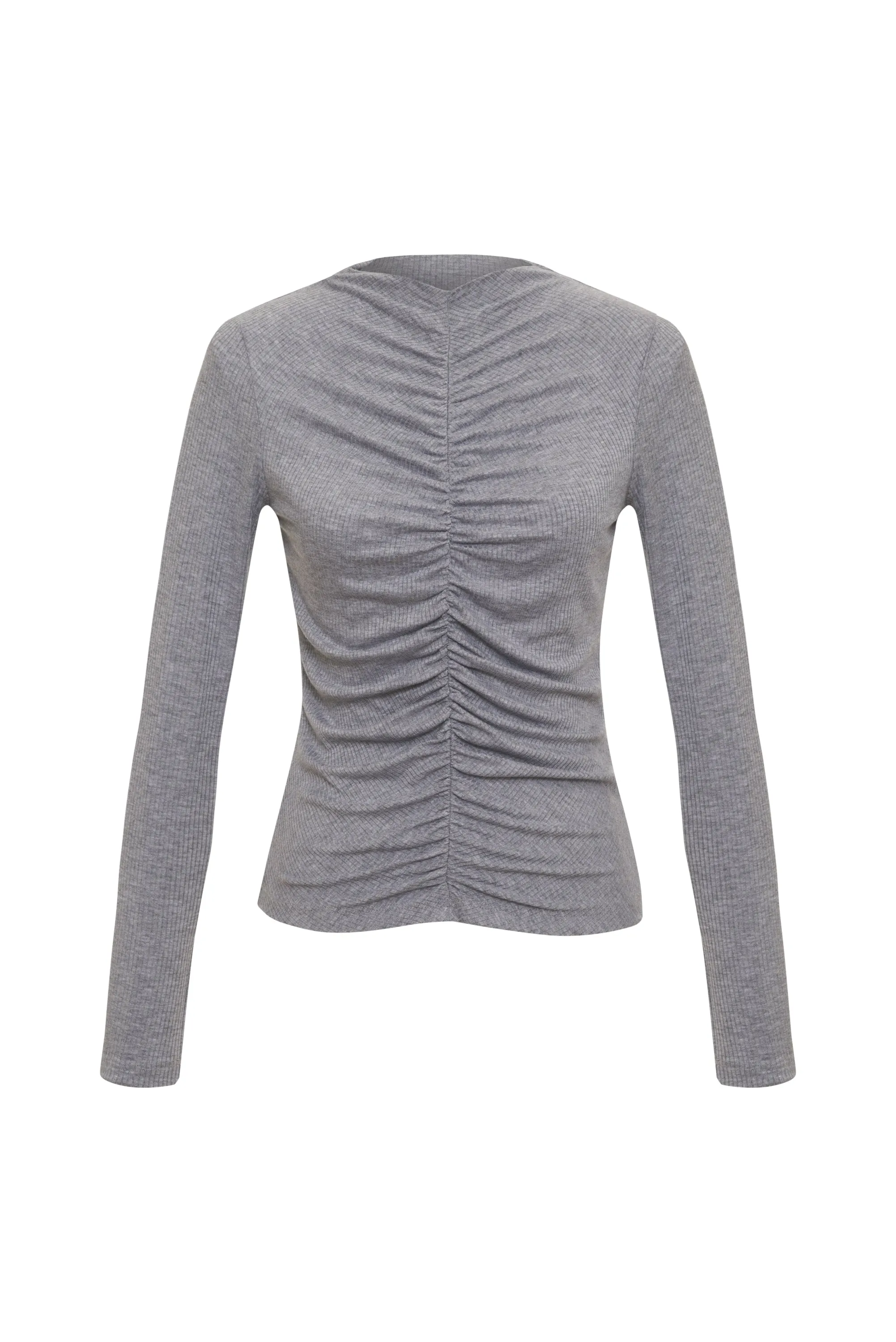 Ribbed Ruched Top
