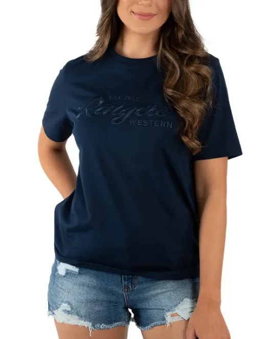 Ringers Western Womens Columbia Emboss Logo T-Shirt