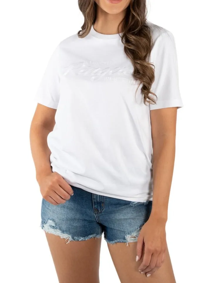 Ringers Western Womens Columbia Emboss Logo T-Shirt