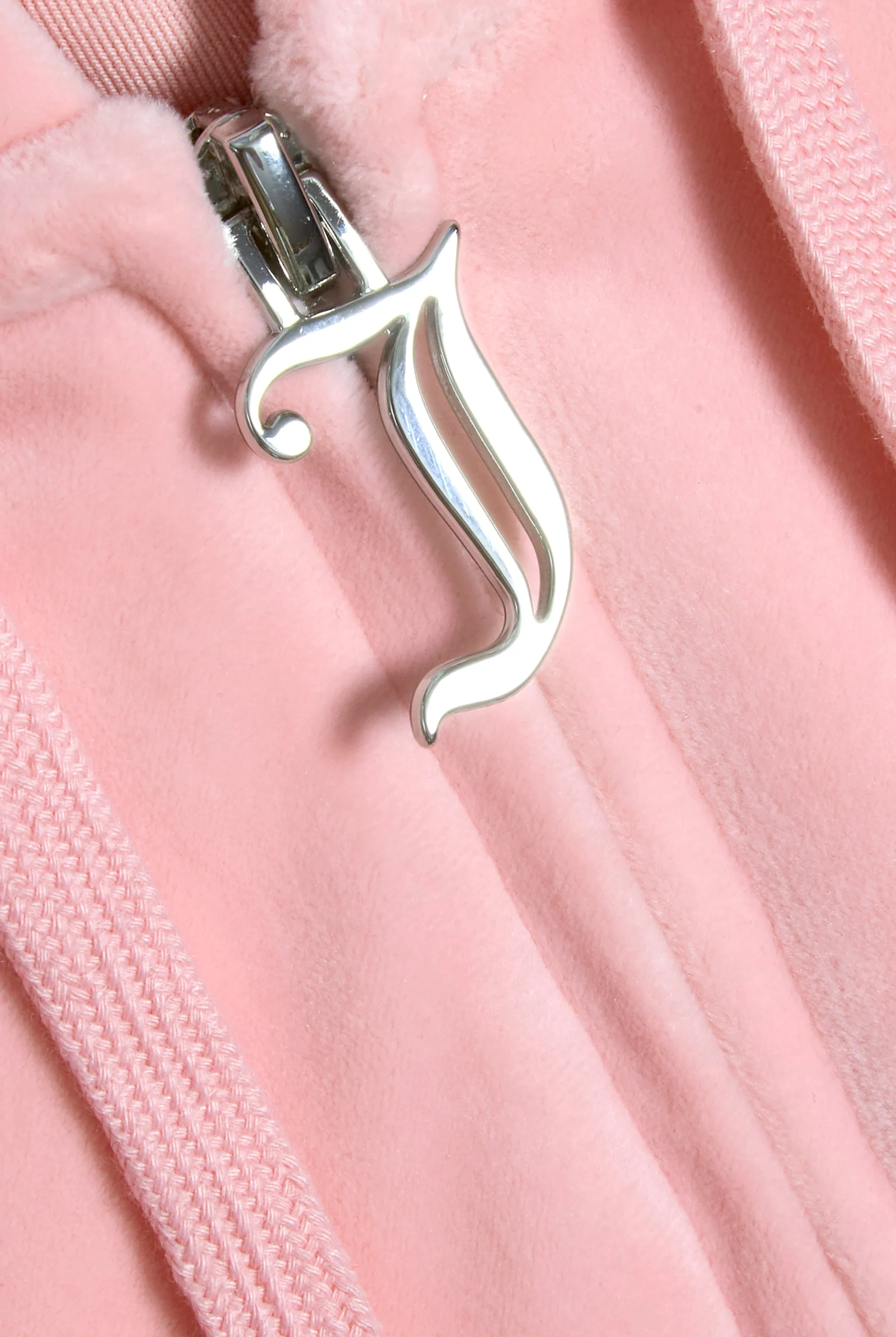 'SAGITTARIUS' JUICY PINK DIAMANTÉ VELOUR ZIP-THROUGH HOODIE