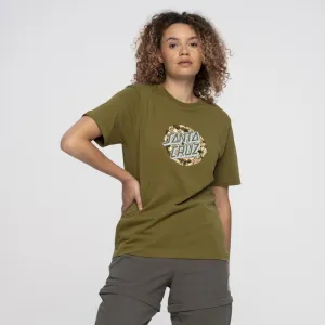 Santa Cruz Womens T-Shirt Foliage Dot T-Shirt - Moss