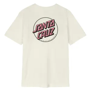 Santa Cruz Womens T-Shirt Partial Dot - Off White