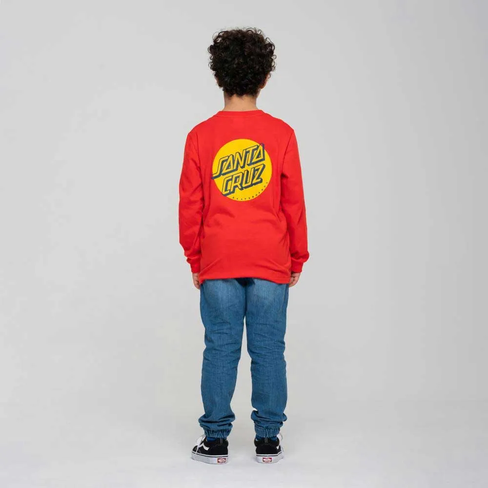 Santa Cruz Youth Shadowless Dot Long Sleeve T-Shirt