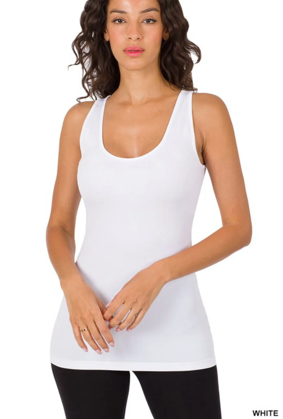 Scoop-neck Seamless Top