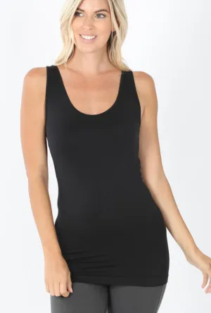 Scoop-neck Seamless Top