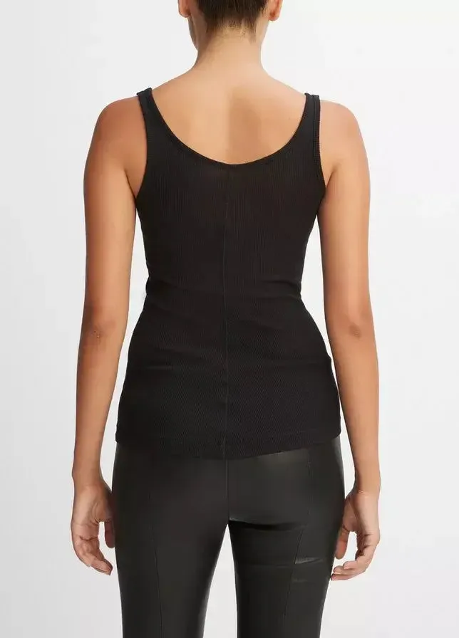 Scoop Neck Tank in Black