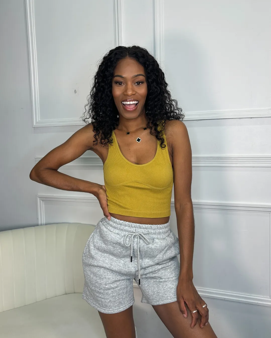 Seamed Under Bust Top