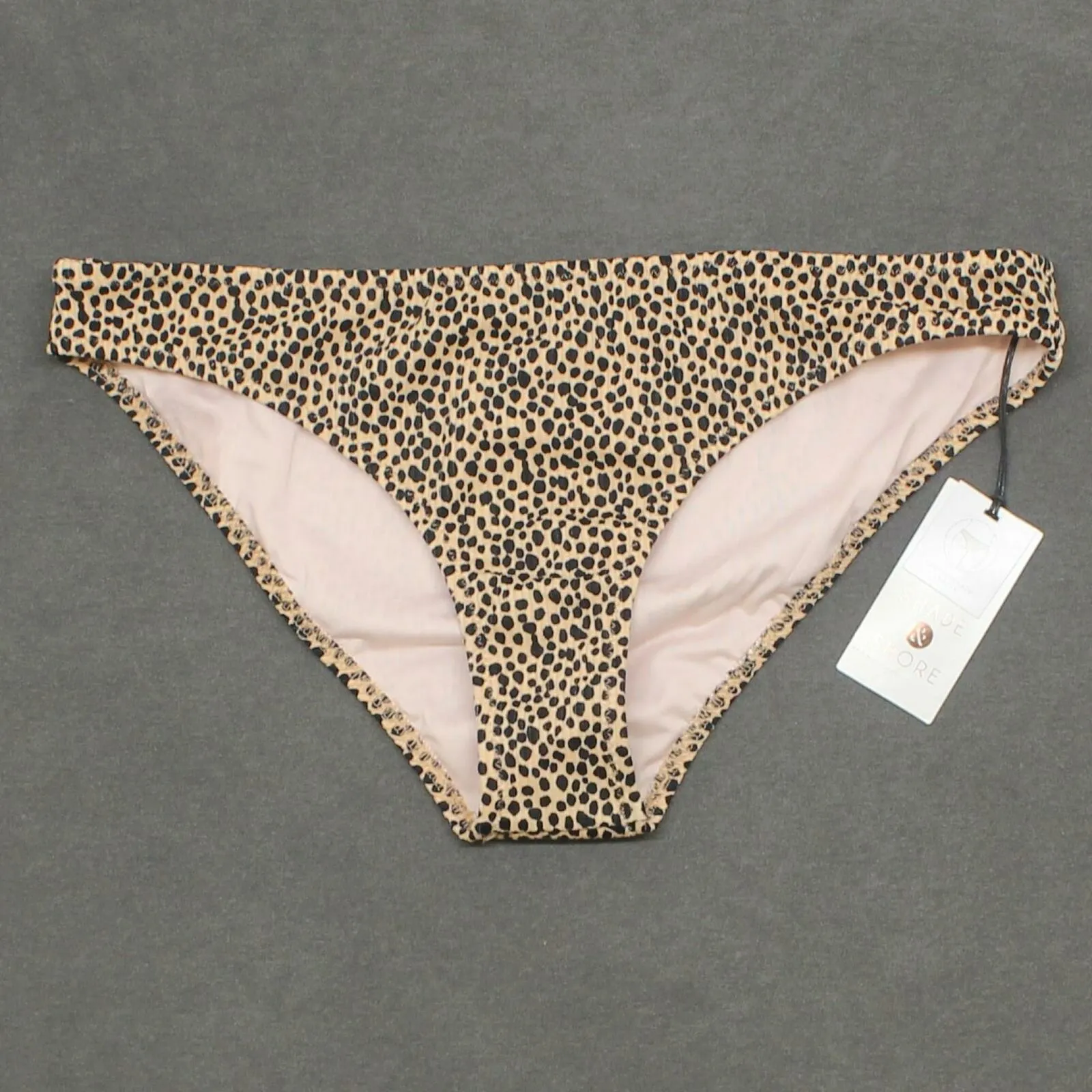 Shade & Shore Women's Ribbed Cheeky Bikini Bottom