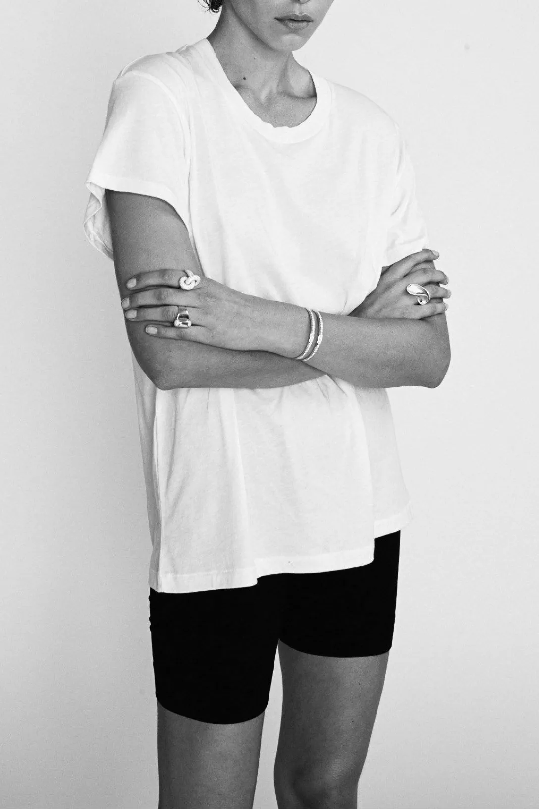 Short Sleeve Boyfriend T Shirt Ivory
