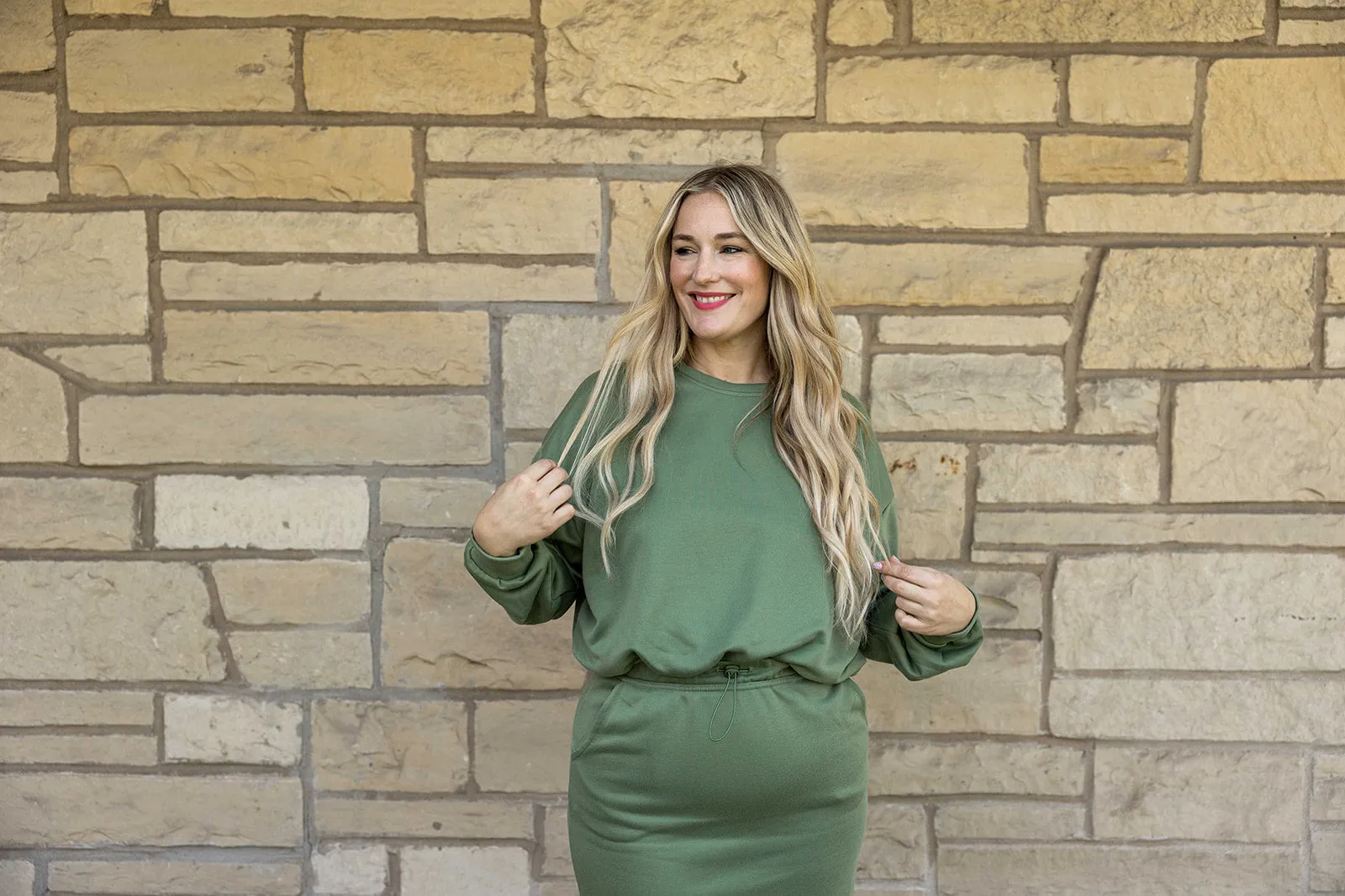 skylar top in pistachio