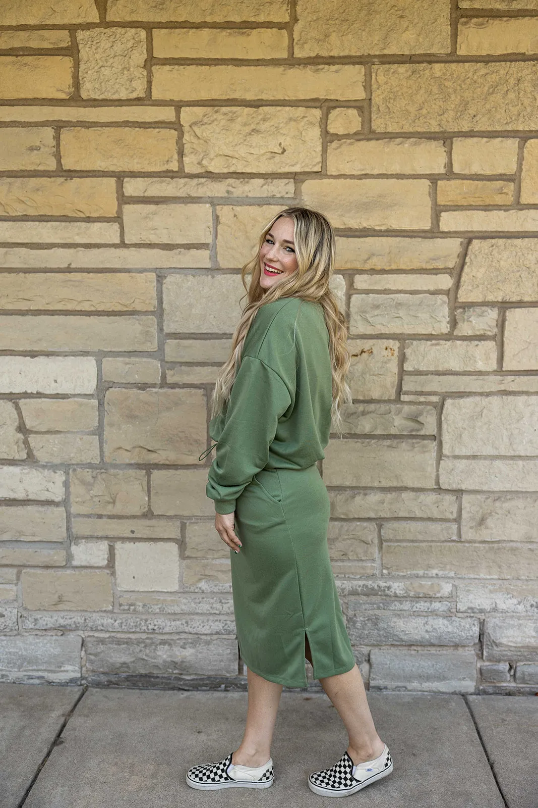 skylar top in pistachio